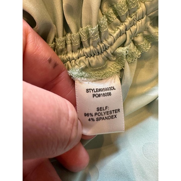 NWT Skies Are Blue Silky Polka Dot Mint Green Slip Dress Size Medium - Picture 10 of 13